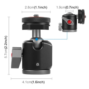 Adattatore per testa a sfera per treppiede in lega di alluminio Dual Cold Sho...