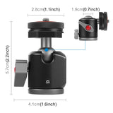 Adattatore per testa a sfera per treppiede in lega di alluminio Dual Cold Sho...