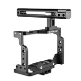 PULUZ Gabbia per videocamera Rig per riprese cinematografiche con maniglia pe...