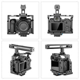 PULUZ Gabbia per videocamera Rig per riprese cinematografiche con maniglia pe...