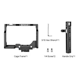 PULUZ Gabbia per videocamera Rig per riprese cinematografiche con maniglia pe...