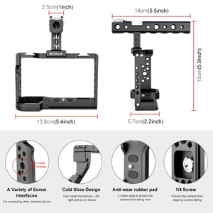 PULUZ Gabbia per videocamera Rig per Sony Alpha 7C