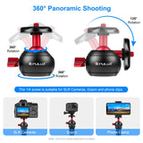 Adattatore per testa a sfera per treppiede panoramico in metallo PULUZ a 360 ...