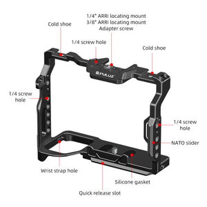 Impianto di stabilizzazione Bullseye Matte Black KG per Sony AF/YLC-7M4/H4/AH...