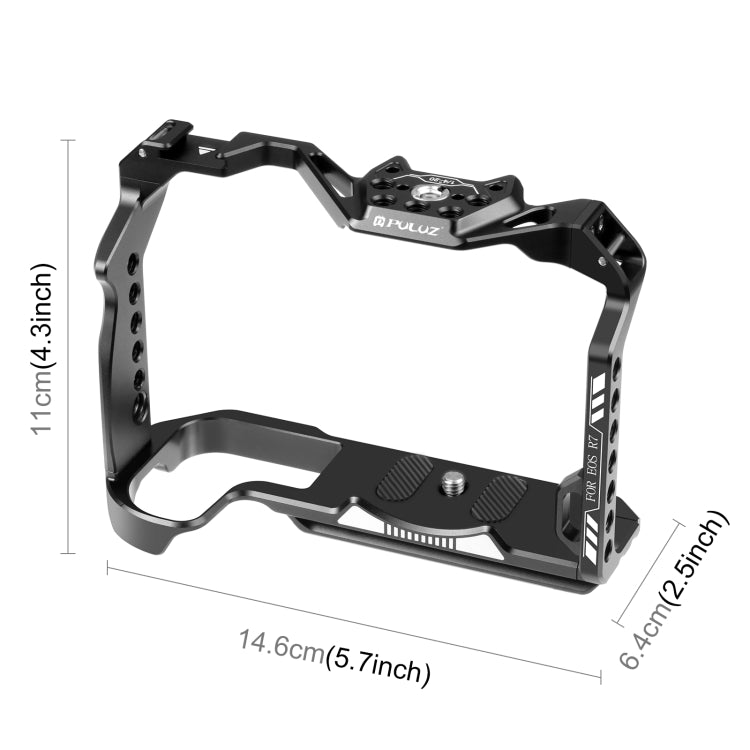 Per Canon EOS R7 PULUZ Metal Camera Cage Stabilizzatore Rig������������������...