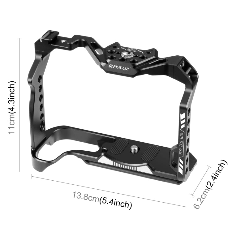 Per Canon EOS R10 PULUZ Metal Camera Cage Stabilizzatore Rig�����������������...