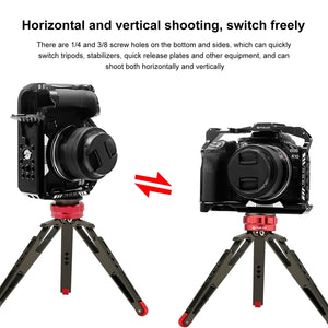Per Canon EOS R10 PULUZ Metal Camera Cage Stabilizzatore Rig�����������������...