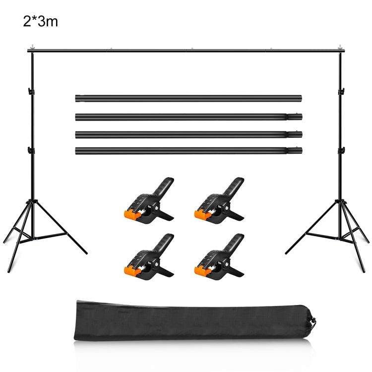 PULUZ 2 x 3 m Supporto per sfondo per studio fotografico Supporto per barra t...