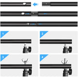 PULUZ 2 x 3 m Supporto per sfondo per studio fotografico Supporto per barra t...