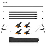 PULUZ 2 x 3 m Supporto per sfondo per studio fotografico Supporto per barra t...