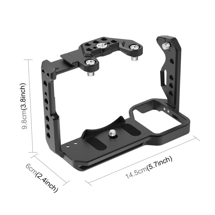 Per Sony ILME-FX30 / FX3 PULUZ Stabilizzatore con gabbia per fotocamera in me...