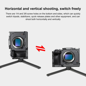 Per Sony ILME-FX30 / FX3 PULUZ Stabilizzatore con gabbia per fotocamera in me...