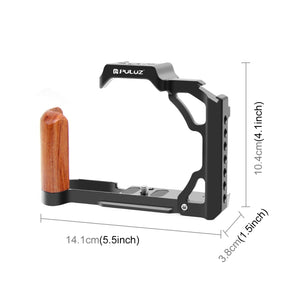 Per Nikon ZFC PULUZ Manico in legno Metallo Camera Cage Stabilizzatore Rig���...