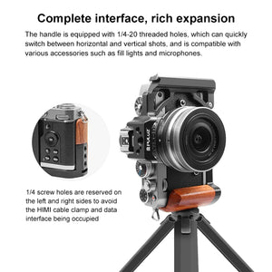 Per Nikon ZFC PULUZ Manico in legno Metallo Camera Cage Stabilizzatore Rig���...