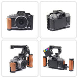 Per Nikon ZFC PULUZ Manico in legno Metallo Camera Cage Stabilizzatore Rig���...