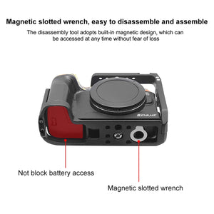 Per Canon EOS-RP PULUZ Stabilizzatore con gabbia per fotocamera in metallo���...