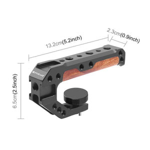 Maniglia superiore in legno per fotocamera PULUZ da 3/8 pollici con supporto ...