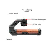 Maniglia superiore in legno per fotocamera PULUZ da 3/8 pollici con supporto ...