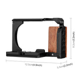 Per Sony ZV-E10 PULUZ Manico in legno Metallo Camera Cage Stabilizzatore Rig�...