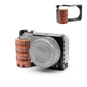 Per Sony ZV-E10 PULUZ Manico in legno Metallo Camera Cage Stabilizzatore Rig�...