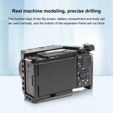 Per Sony ZV-E10 PULUZ Manico in legno Metallo Camera Cage Stabilizzatore Rig�...
