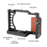 Per Sony ZV-E1 PULUZ Manico in legno Metallo Camera Cage Stabilizzatore Rig��...