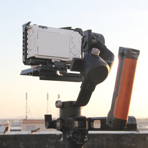 Per Sony ZV-E1 PULUZ Manico in legno Metallo Camera Cage Stabilizzatore Rig��...
