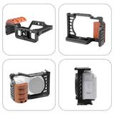 Per Sony ZV-E1 PULUZ Manico in legno Metallo Camera Cage Stabilizzatore Rig��...