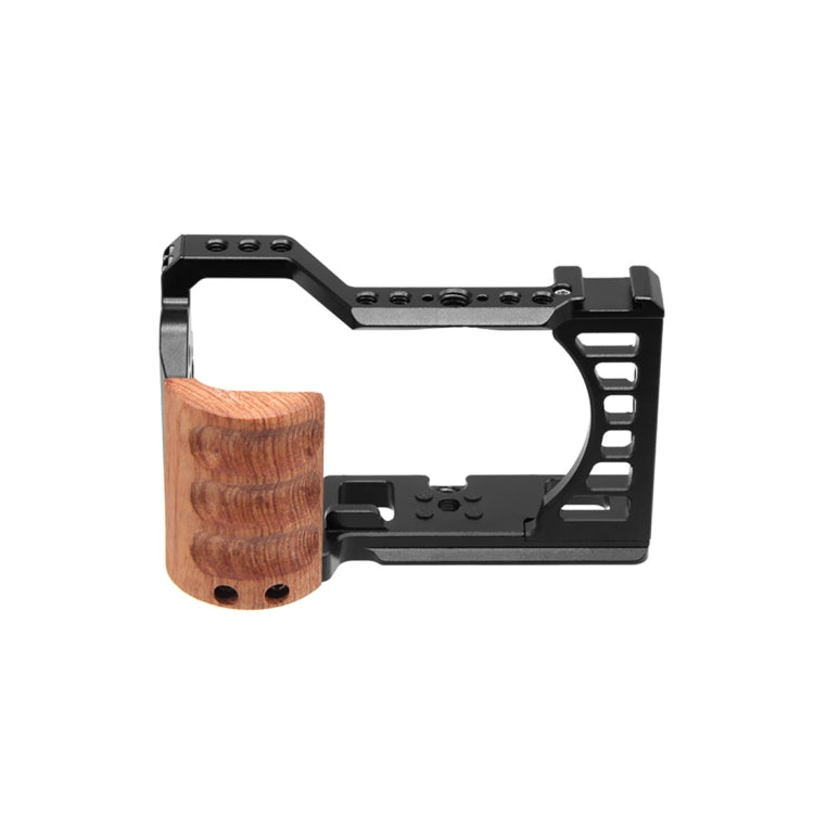 Pour Sony Alpha 7C / ILCE-7C / A7C PULUZ Poignée en bois Cage de caméra en métal S...