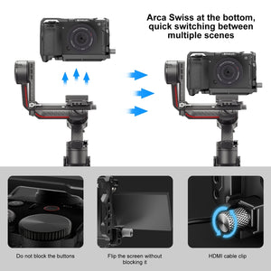 Für Sony A6700 PULUZ Metall Kamera Käfig Stabilisator Rig, Für Sony A6700