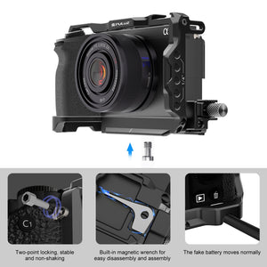 Für Sony A6700 PULUZ Metall Kamera Käfig Stabilisator Rig, Für Sony A6700