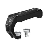 PULUZ ARRI Oberer Griff aus Aluminiumlegierung mit Silikonbeschichtung – Universal-Cold-Shoe-Griff mit 1/4" 3/8" Gewinde