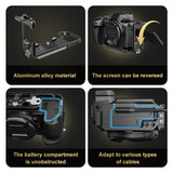 Per Nikon Z6 III PULUZ supporto base staffa piastra a sgancio rapido vertical...