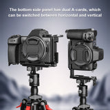 Per Nikon Z6 III PULUZ supporto base staffa piastra a sgancio rapido vertical...