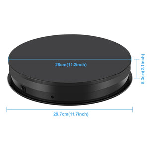 PULUZ Espositore Rotante Elettrico 30 cm con Telecomando e Regolazione 5 Velocità – Display Girevole 360° per Prodotti da 10 a 15 kg