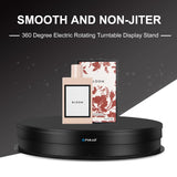 PULUZ Espositore Rotante Elettrico 30 cm con Telecomando e Regolazione 5 Velocità – Display Girevole 360° per Prodotti da 10 a 15 kg
