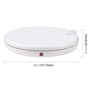 PULUZ Espositore Rotante Elettrico 45 cm con Telecomando e Regolazione Velocità – Display Girevole 360° per Prodotti Pesanti fino a 100 kg