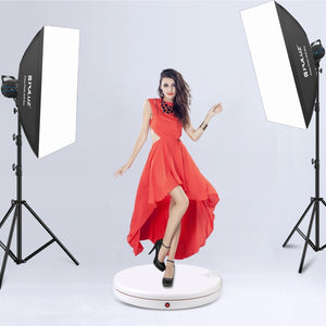 PULUZ Espositore Rotante Elettrico 45 cm con Telecomando e Regolazione Velocità – Display Girevole 360° per Prodotti Pesanti fino a 100 kg