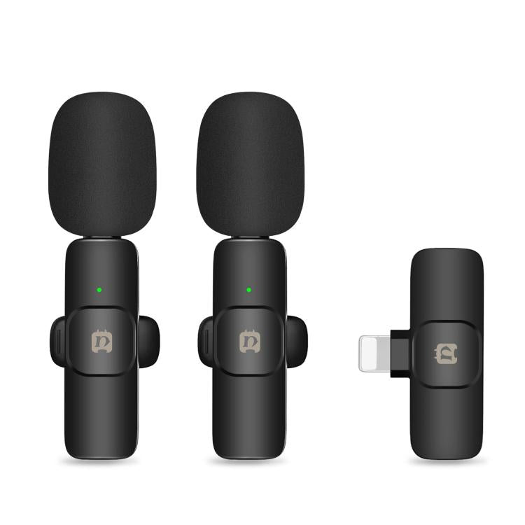 Microfoni riverbero lavalier wireless con riduzione del rumore PULUZ per iPho...