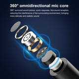 Microfoni riverbero lavalier wireless con riduzione del rumore PULUZ per iPho...