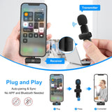 Microfoni riverbero lavalier wireless con riduzione del rumore PULUZ per iPho...