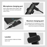 Microfoni riverbero lavalier wireless con riduzione del rumore PULUZ per tele...