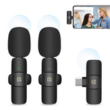 Microfoni riverbero lavalier wireless con riduzione del rumore PULUZ per tele...