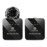 PULUZ Kabelloses Lavaliermikrofon, 1 Sender + 1 Empfänger (1 TX + 1 RX)