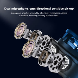 Microfono wireless lavalier magnetico PULUZ con custodia di ricarica, ricevit...