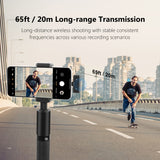 Microfono wireless lavalier magnetico PULUZ con custodia di ricarica, ricevit...