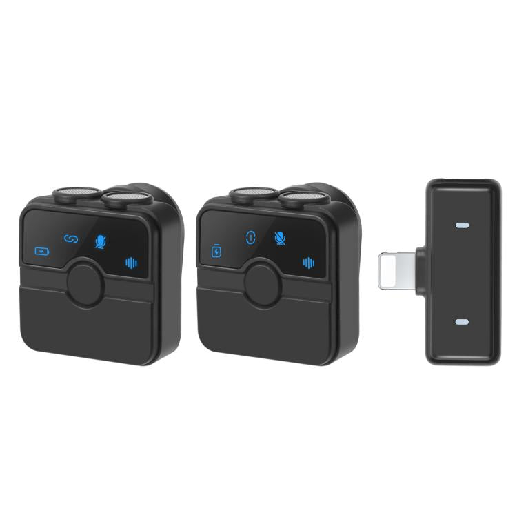 Microfono wireless lavalier magnetico PULUZ con custodia di ricarica, ricevit...