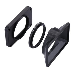 PULUZ Pannello Frontale in Lega di Alluminio + Lente con Filtro UV da 37 mm +...