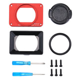 PULUZ Pannello Frontale in Lega di Alluminio + Lente con Filtro UV da 37 mm +...