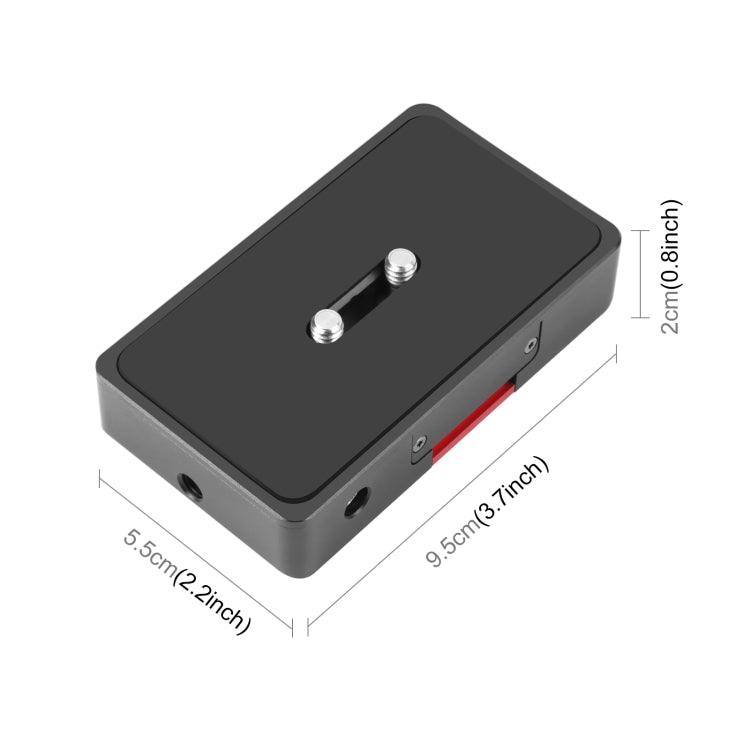 Supporto base in metallo per batteria PULUZ NPF970 per Canon/Nikon/Panasonic�...